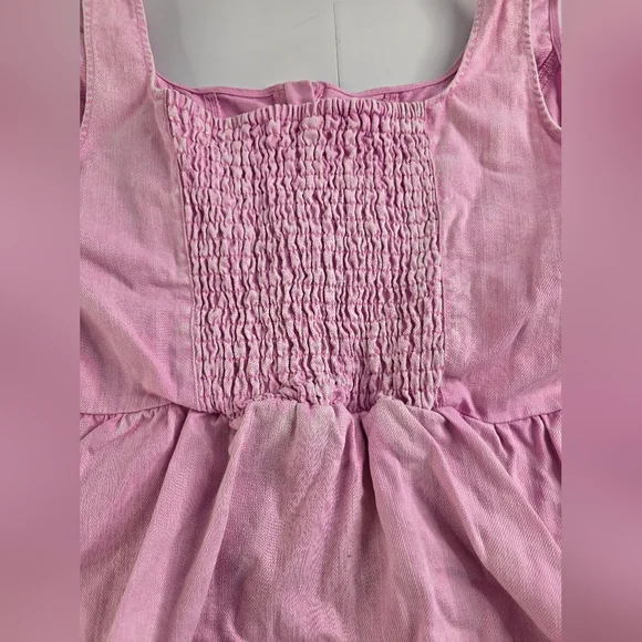 Future Collective W/Gabriella Sleeveless Denim Corset Top Sz L Pink 2887-BE - Picture 11 of 15